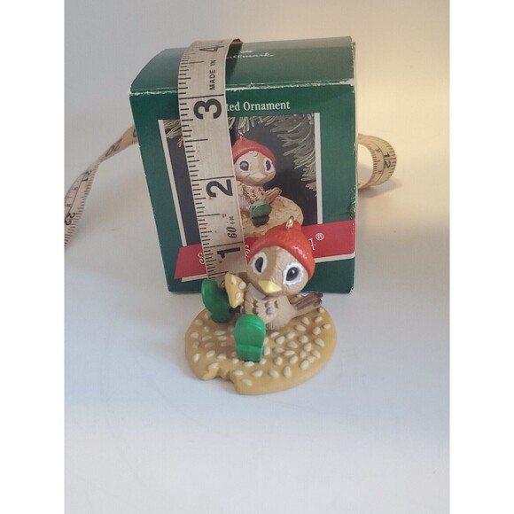 Hallmark Spencer Sparrow Tree Ornament 1988 Bird On A Cracker Christmas - Picture 7 of 10